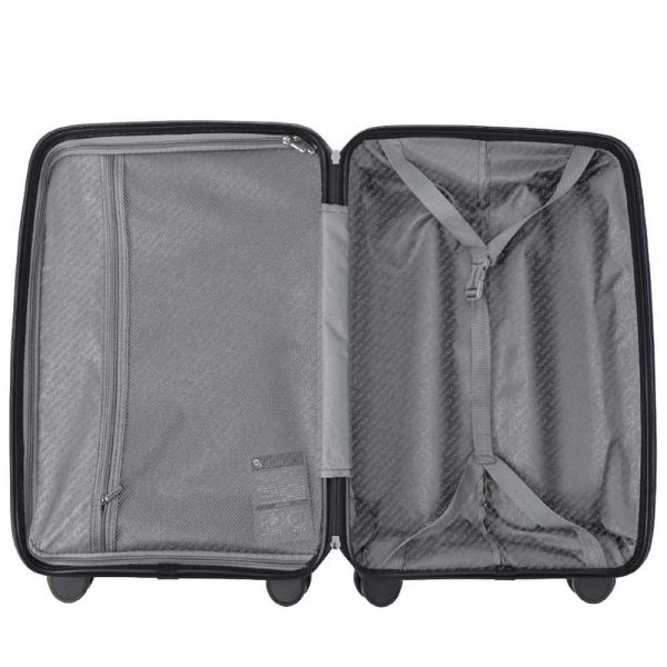 Medium Hard Luggage 4 Wheels Nautica 2921 Black