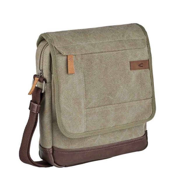 Τσάντα ώμου  καμβάς χακί Camel Active Air M Khaki