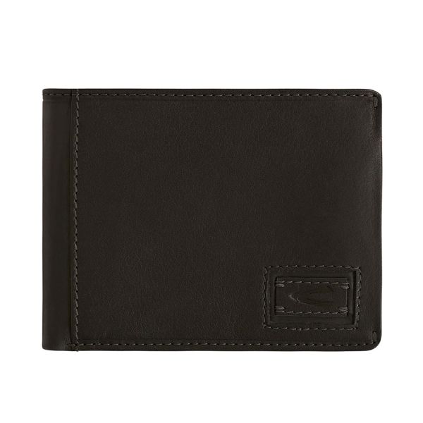 Leather Horizontal Wallet Camel Active Dust Black