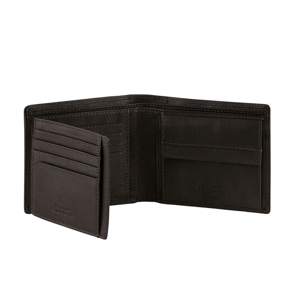 Leather Horizontal Wallet Camel Active Dust Black