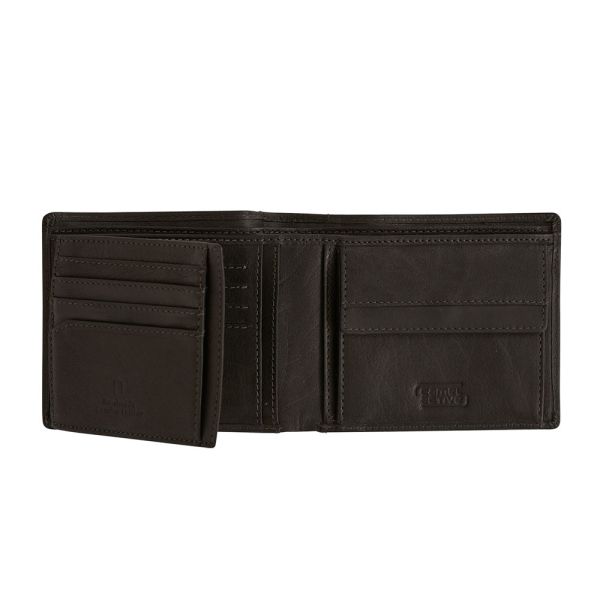 Πορτοφόλι δερμάτινο οριζόντιο μαύρο Camel Active Dust Wallet Black