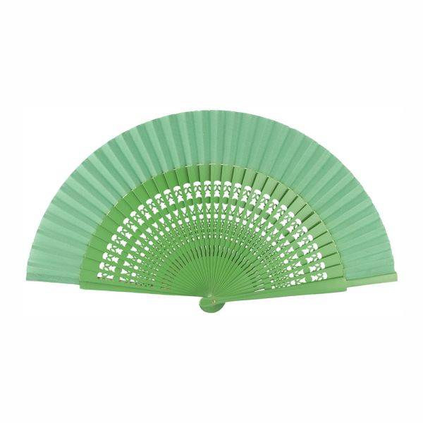 Wooden Perforated Fan Joseblay Green