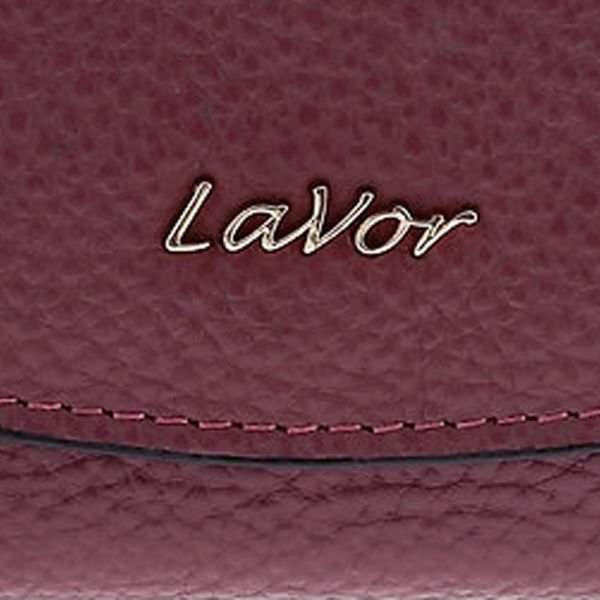 Women's  Horizontal Leather Wallet LaVor 6039 Dark Pink