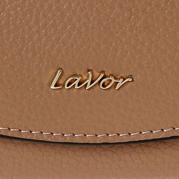 Πορτοφόλι δερμάτινο γυναικείο μπεζ LaVor 6039