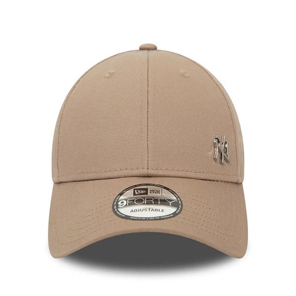 Καπέλο τζόκεϊ μπεζ New York Yankees New Era Cap Mlb Flawless Logo Basic 940 Brown