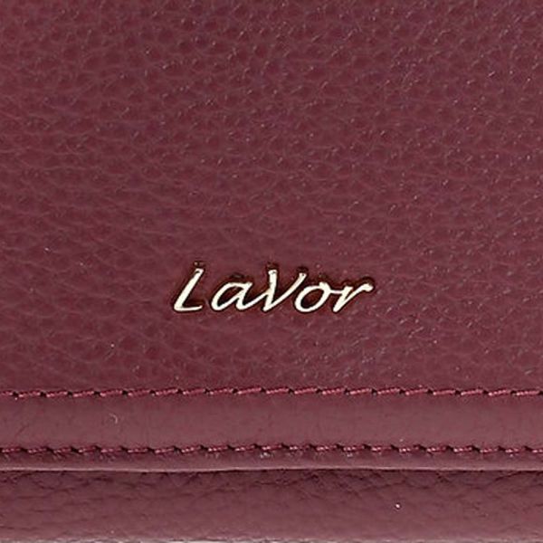 Women's  Horizontal Leather Wallet LaVor 6048 Dark Pink