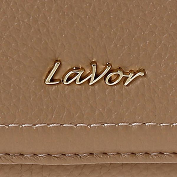 Women's  Horizontal Leather Wallet LaVor 6048 Beige