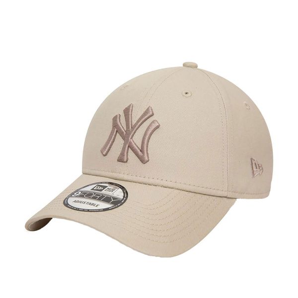 Summer Cotton Cap New York Yankees New Era 9 Forty League Essential Light Beige