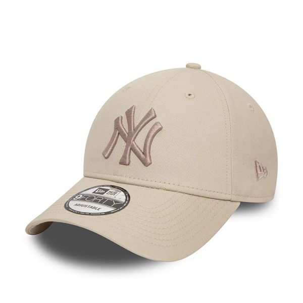 Καπέλο τζόκεϊ μπεζ New York Yankees New Era 9Forty League Essential Light Beige