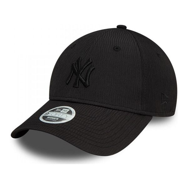 Καπέλο τζόκεϊ μαύρο New York Yankees New Era 9Forty Wmns  Ruching Cap Black / Black