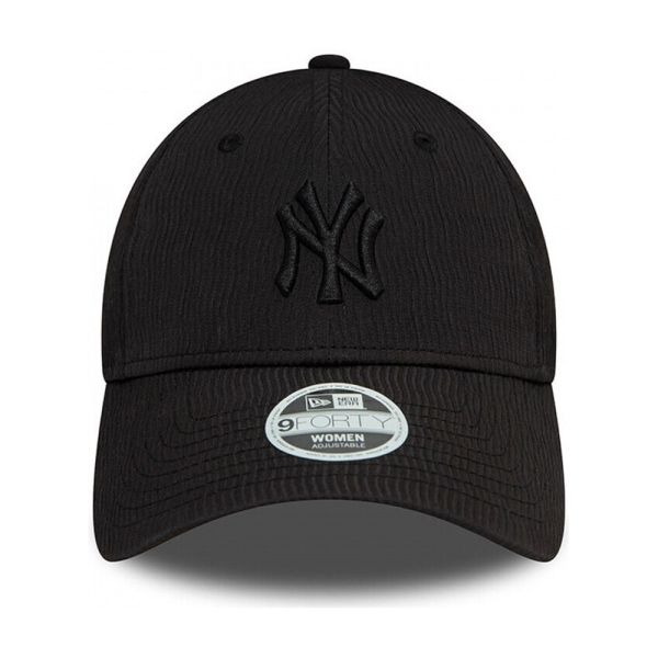 Καπέλο τζόκεϊ μαύρο New York Yankees New Era 9Forty Wmns  Ruching Cap Black / Black