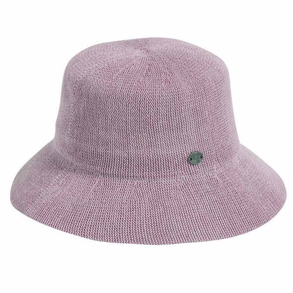 Καπέλο γυναικείο ψάθινο λιλά Women's Straw Bucket Hat Lilac
