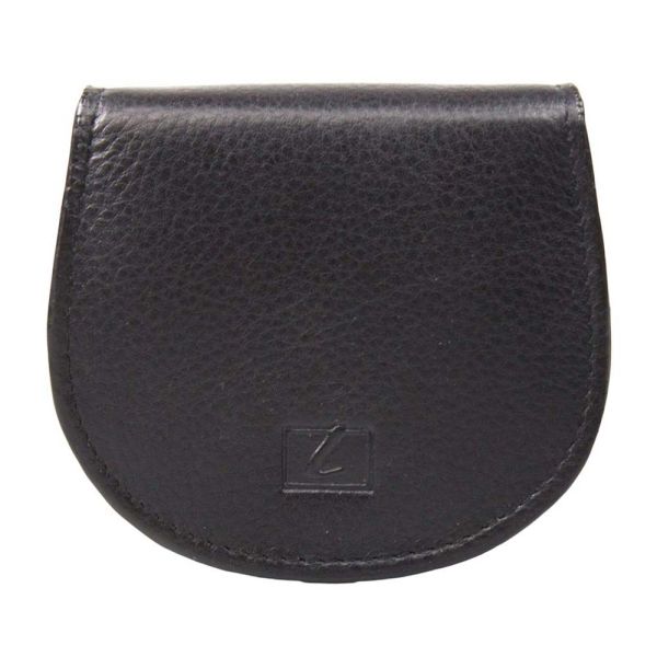 Leather Coin Pouch Wallet LaVor Black