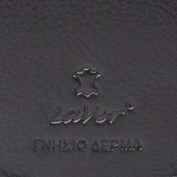 Leather Coin Pouch Wallet LaVor Black