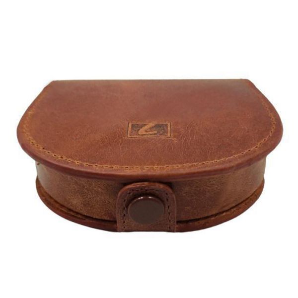 Leather Coin Pouch Wallet LaVor Cognac