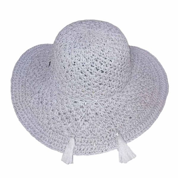 Women's Summer Adjustable Straw Hat Light Grey Women's Summer Adjustable Straw Hat Light Grey