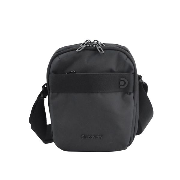 Τσαντάκι ώμου ανδρικό μαύρο Discovery Downtown Utility Bag D00912.06 Black