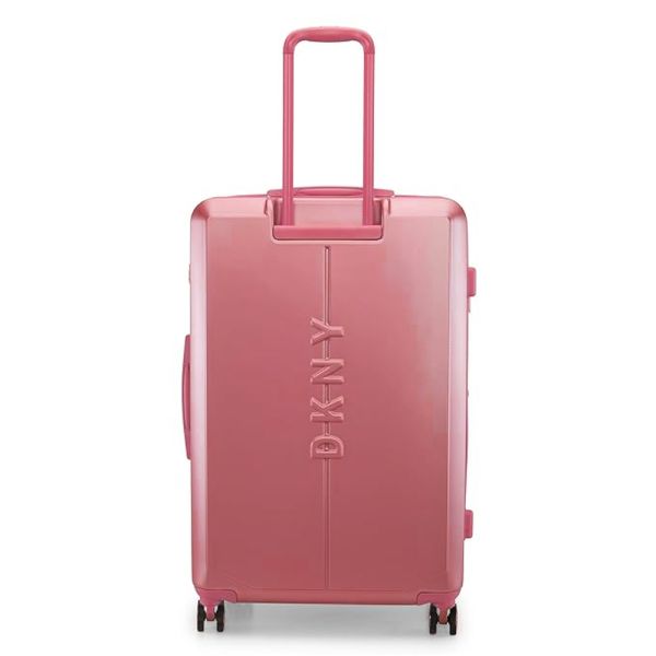 Large Hard Expandable Luggage With 4 Wheels DKNY NYC 28'' Pink