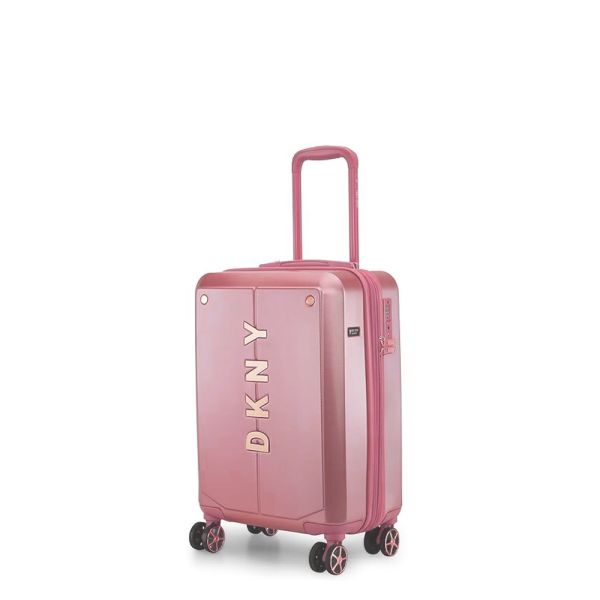 Cabin Hard Expandable Luggage With 4 Wheels DKNY NYC 20'' Pink