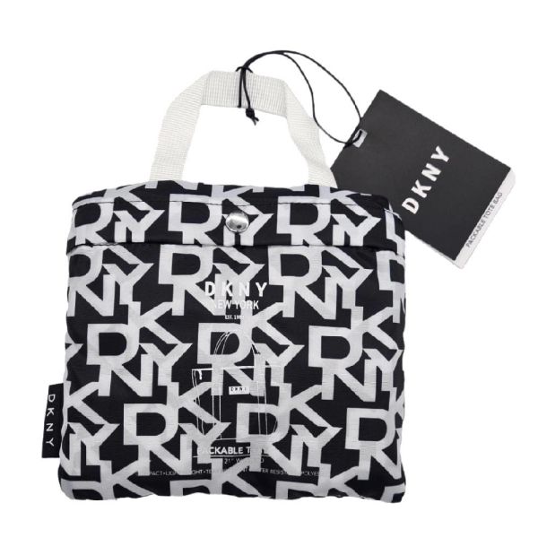 Τσάντα γυναικεία αναδιπλούμενη DKNY Signature Exploded Tote Black / White