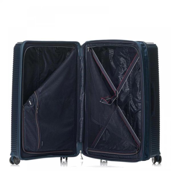 Large Hard Expandable Luggage 4 Wheels  Verage Rome Blue VG19006-28