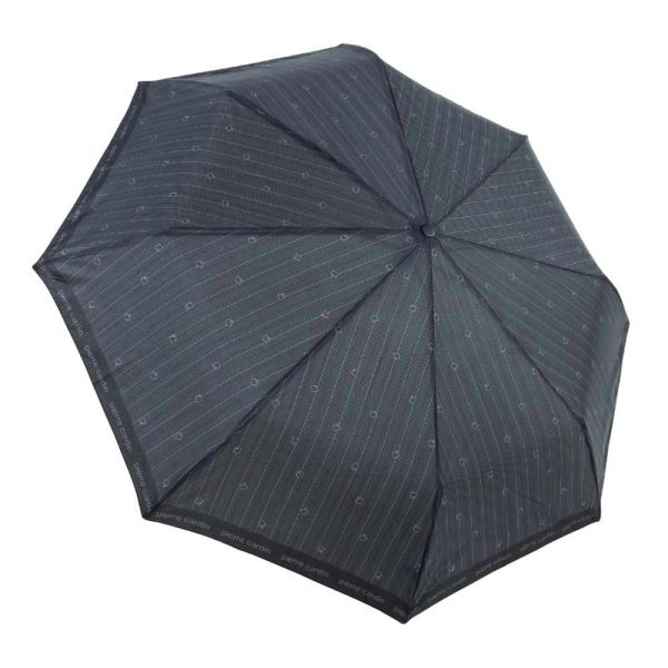 Men's Manual Folding Umbrella Pierre Cardin Striped Grey