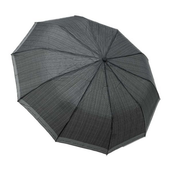 Ομπρέλα ανδρική σπαστή αυτόματη γκρι petit καρώ Pierre Cardin Automatic Folding Umbrella Petit Check Grey