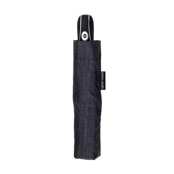 Automatic Open - Close Folding Umbrella Pierre Cardin Petit Check Grey