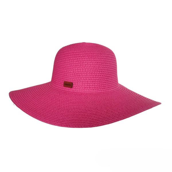 Καπέλο γυναικείο ψάθινο φούξια καλοκαιρινό Women's Straw Hat Fuchsia