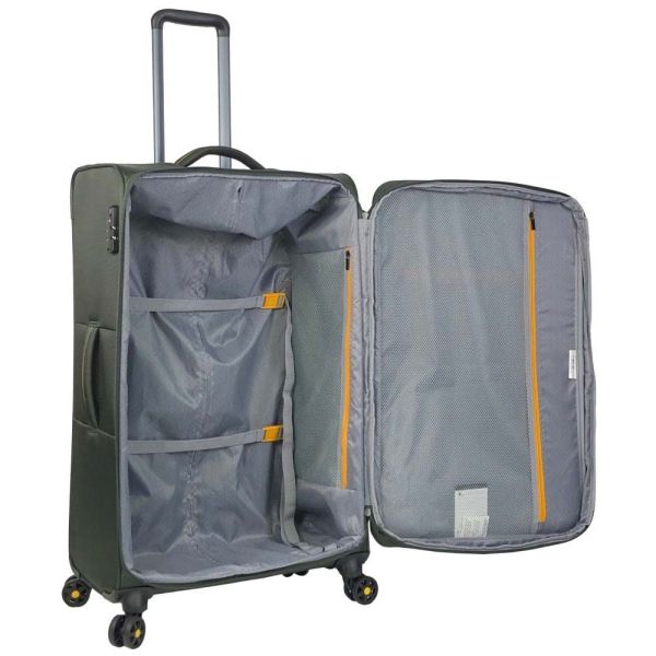 Large Soft Expandable Luggage 4 Wheels RCM 213  28” Olive Green