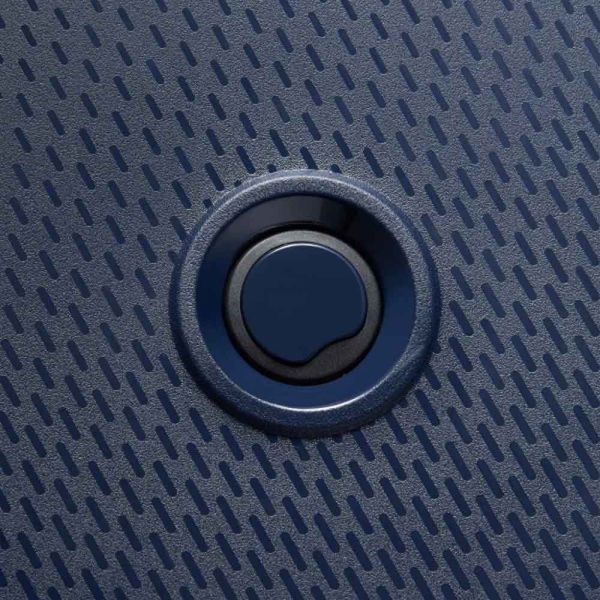 Extra Large Hard Luggage 4 Wheels Delsey Belmont Plus Expandable Dark Blue