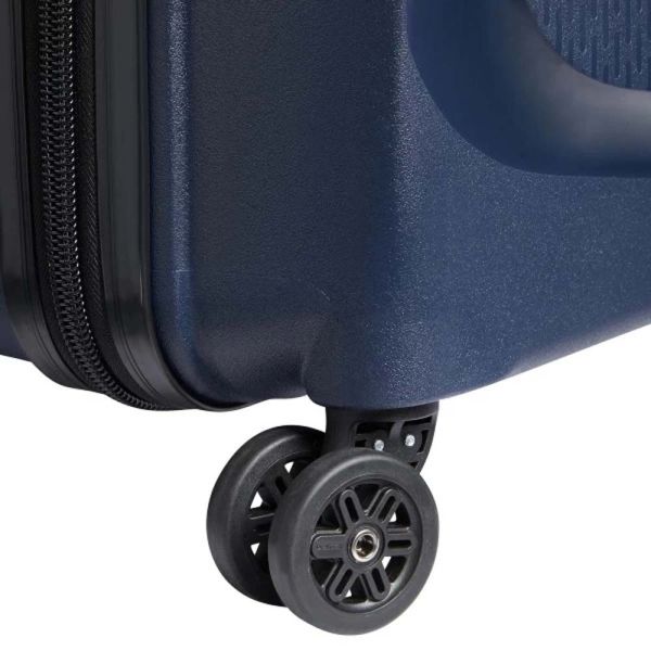 Medium Hard Luggage 4 Wheels Delsey Belmont Plus Dark Blue