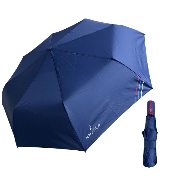 Automatic Open - Close Folding Umbrella Nautica‎ Navy