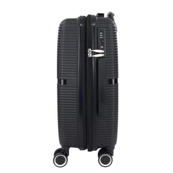 Cabin Hard Expandable Luggage 4 Wheels RCM 815  20” Black