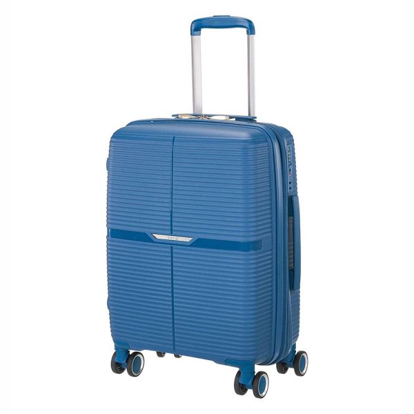Cabin Hard Expandable Luggage 4 Wheels RCM 815  20” Blue