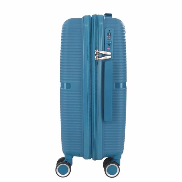 Cabin Hard Expandable Luggage 4 Wheels RCM 815  20” Blue