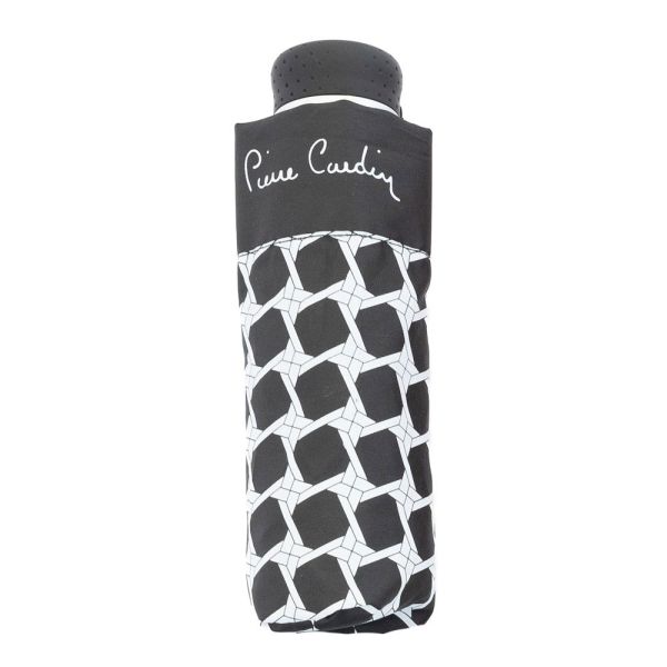Mini Folding Manual Umbrella Pierre Cardin Check Black