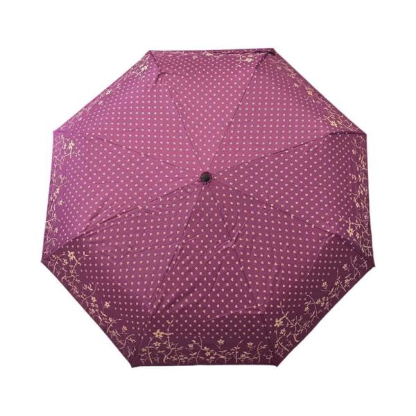 Manual Folding Umbrella Pierre Cardin Logo Dots Pink
