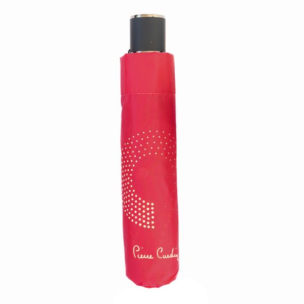 Manual Folding Umbrella Pierre Cardin Semicircle Red