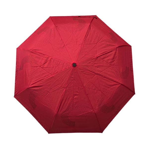 Manual Folding Umbrella Pierre Cardin Semicircle Red