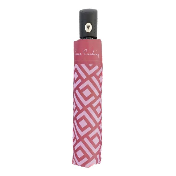 Ομπρέλα γυναικεία σπαστή αυτόματη ροζ Pierre Cardin Automatic Folding Umbrella Pink