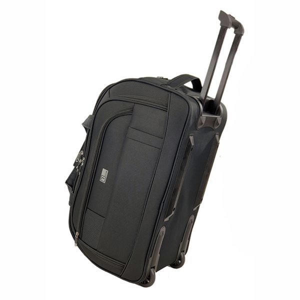 Τσάντα ταξιδίου με ρόδες μεγάλη μαύρη Rain Travel Bag RB1126