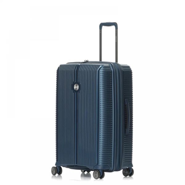 Small Hard Expandable Luggage 4 Wheels  Verage Freeland Blue VG19006-19