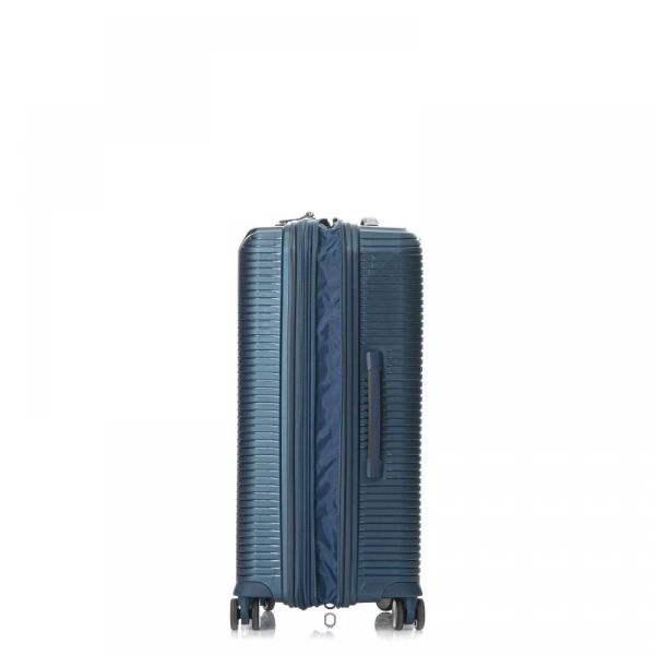 Small Hard Expandable Luggage 4 Wheels  Verage Freeland Blue VG19006-19