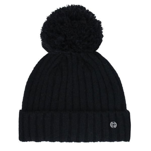 Σκουφάκι παιδικό χειμερινό πλεκτό μαύρο Chaos Beanie Maya Jr. Black