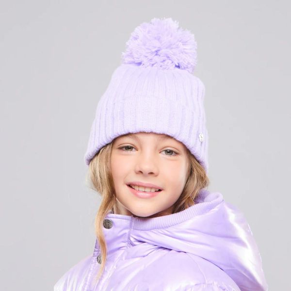 Σκουφάκι παιδικό χειμερινό πλεκτό λιλά Chaos Beanie Maya Jr. Lavender