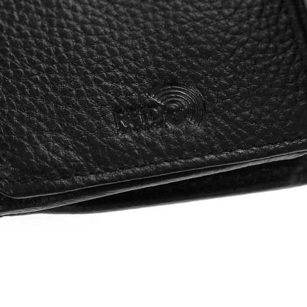 Women's  Horizontal Leather Wallet LaVor Black 6002