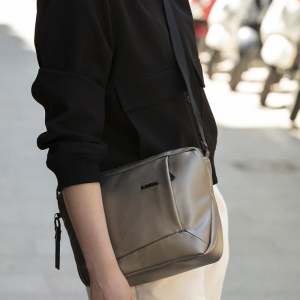 Women's Medium Shoulder Bag Gabol Megan Grey