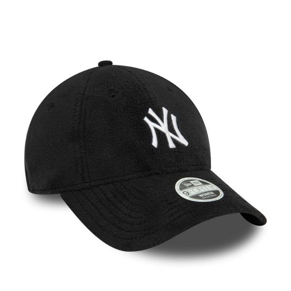 Καπέλο τζόκεϊ φλις μαύρο New York Yankees New Era 9Forty Womens Cosy Cap Black / White