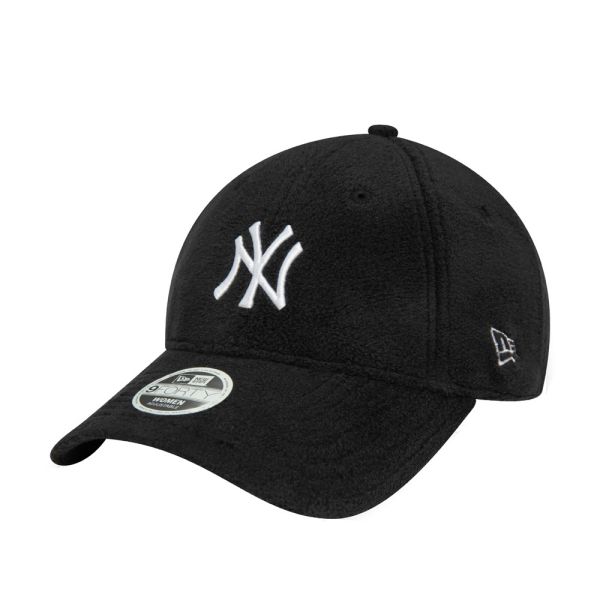 Καπέλο τζόκεϊ φλις μαύρο New York Yankees New Era 9Forty Womens Cosy Cap Black / White